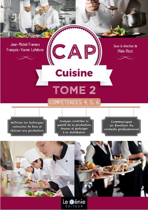 Suivi éditorial complet du tome 2 de la collection CAP Cuisine (corrections sur le tome 1). Recherche iconographique complète.  Ajout des QR-codes et suivi des liens.