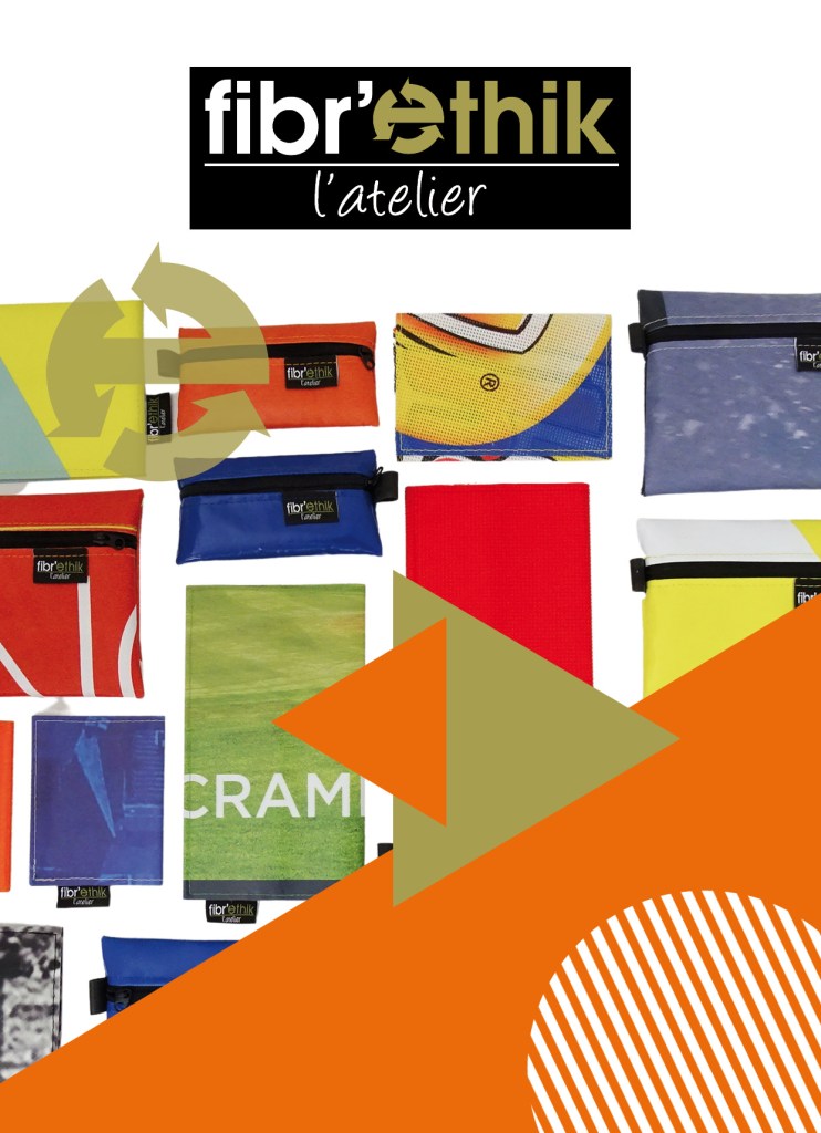 Carte postale de communication pour les particuliers (recto). Fibr'Ethik l'atelier, Savoie, 2021. 