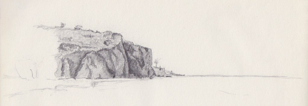 Boucan Canot, Île de la Réunion, 2014.  Crayon