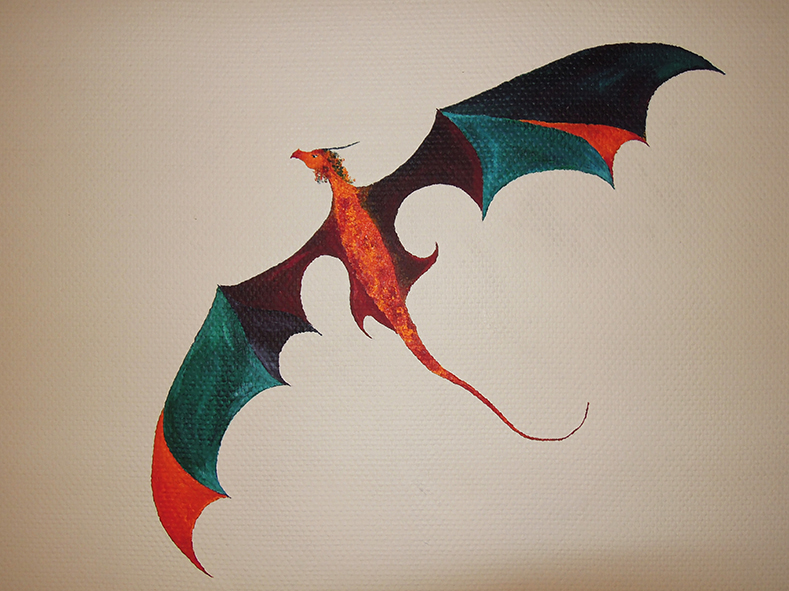 Peinture acrylique sur mur.
Environ 50cm x 40 cm. 
Salle d'Arts Plastiques du lycée Claude Bernard, Paris, 2016.