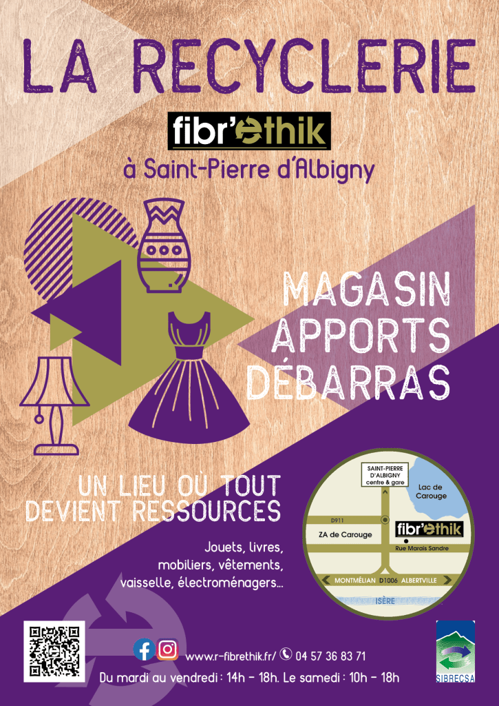 Affiche la Recyclerie. 2022